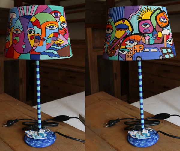 Hand painted lamp
