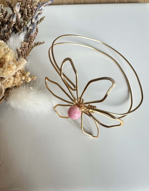 Copper Flower Armband
