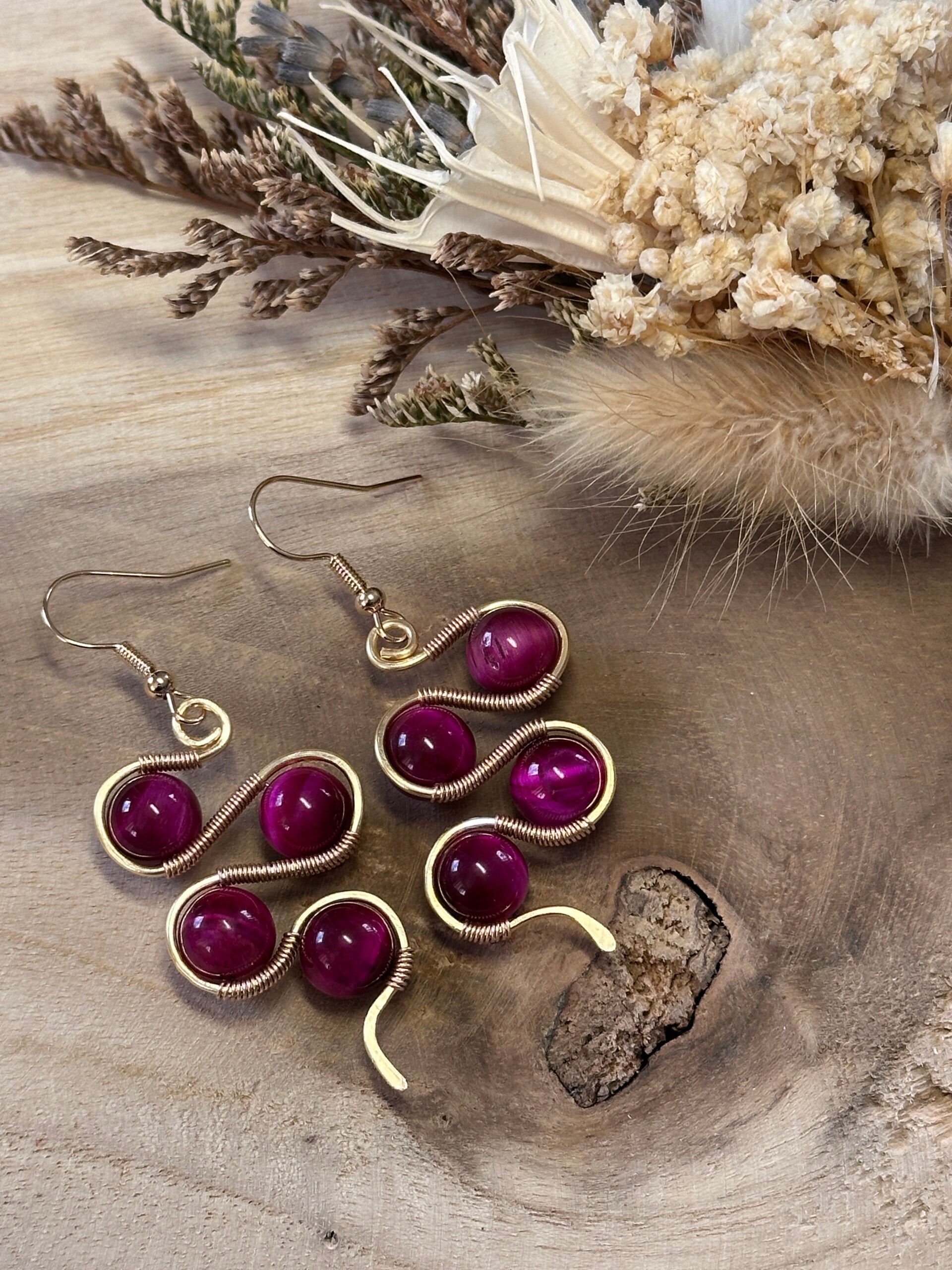 Pink Tigerseye Snake