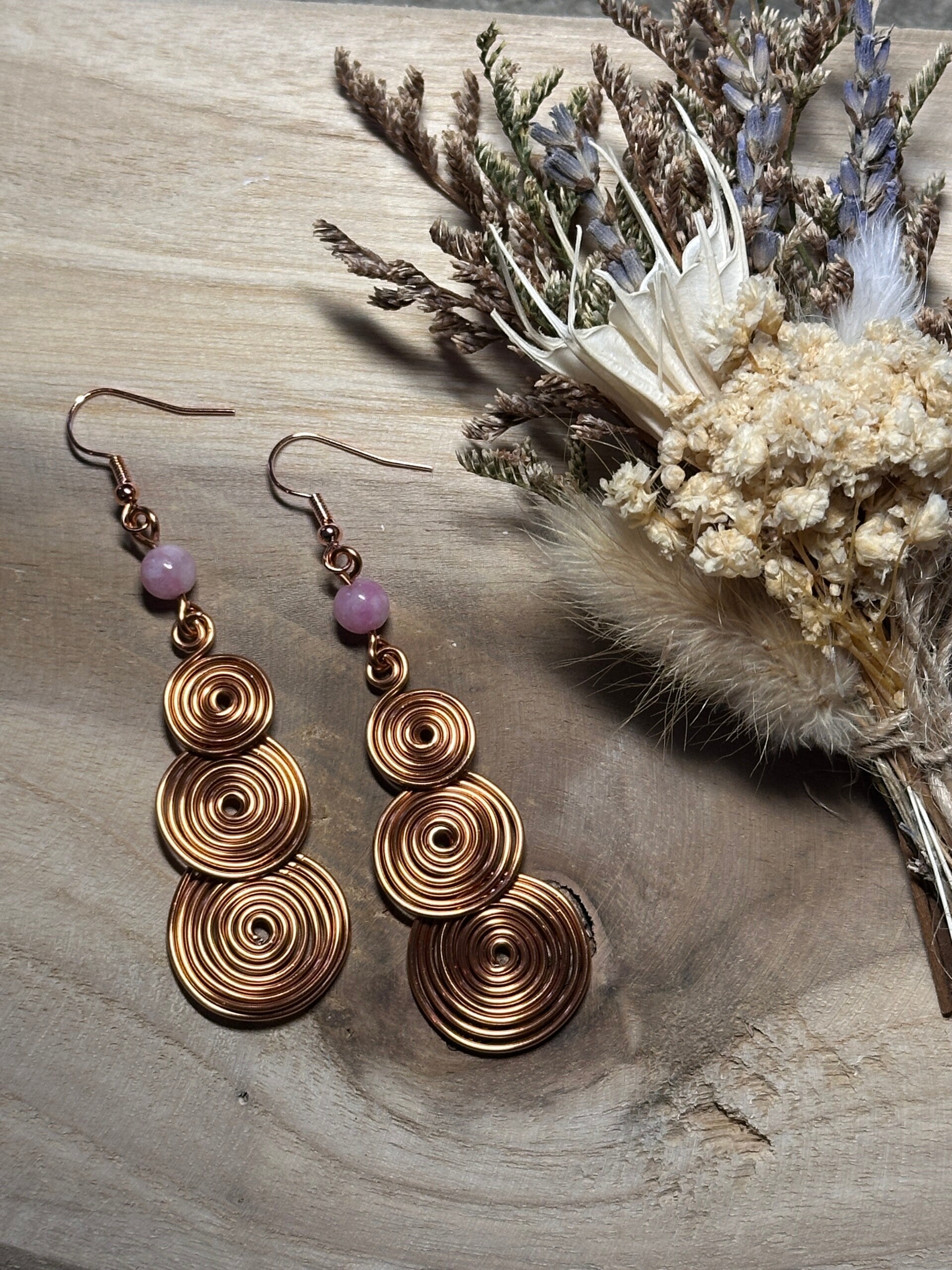 Triple Morganite Coil