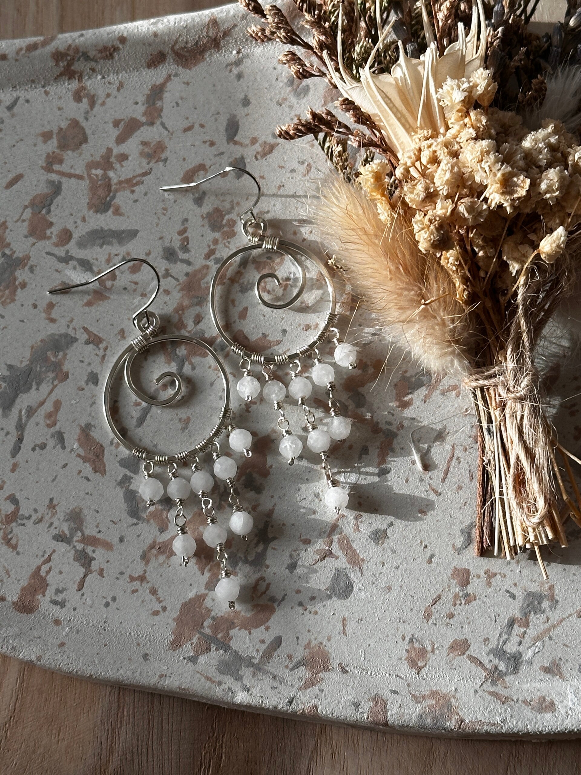 Swirl Moon Chandelier