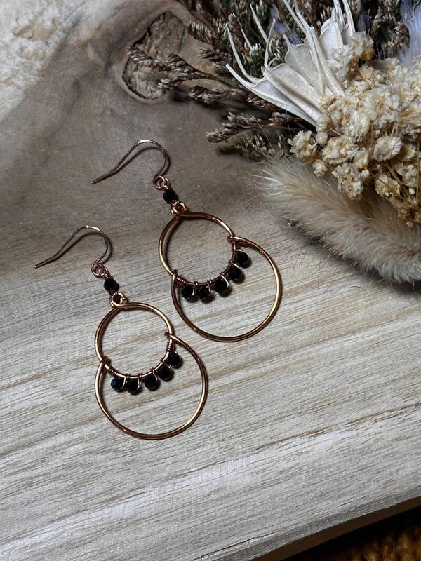 Bronze Dubble Hoop Spinel