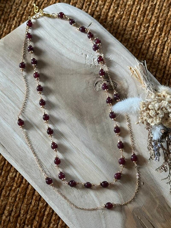 Linked Granite Necklace