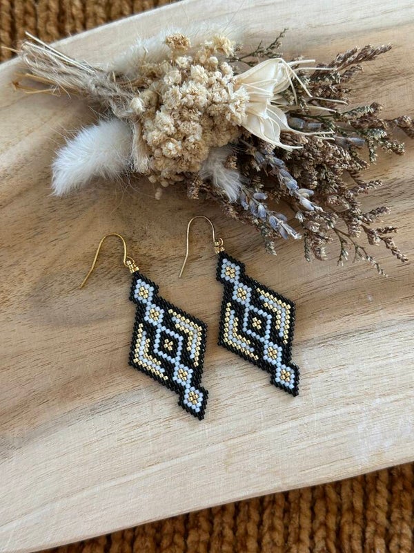 Miyuki Beaded Earrings #2