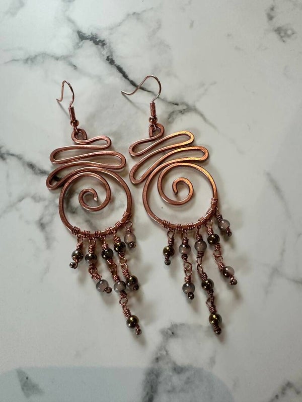 Aluminium Swirl Chandelier