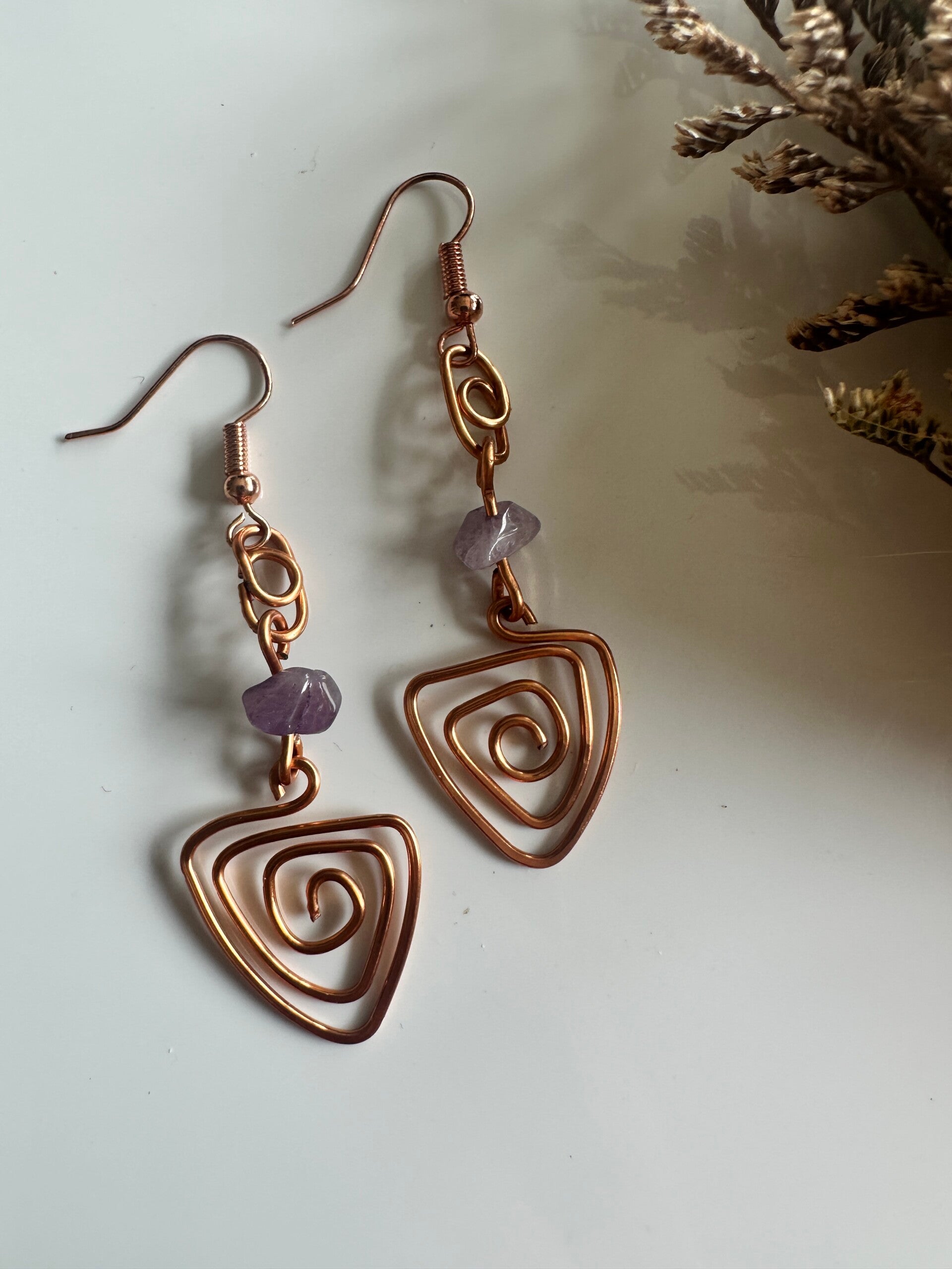 Copper Dangle #6