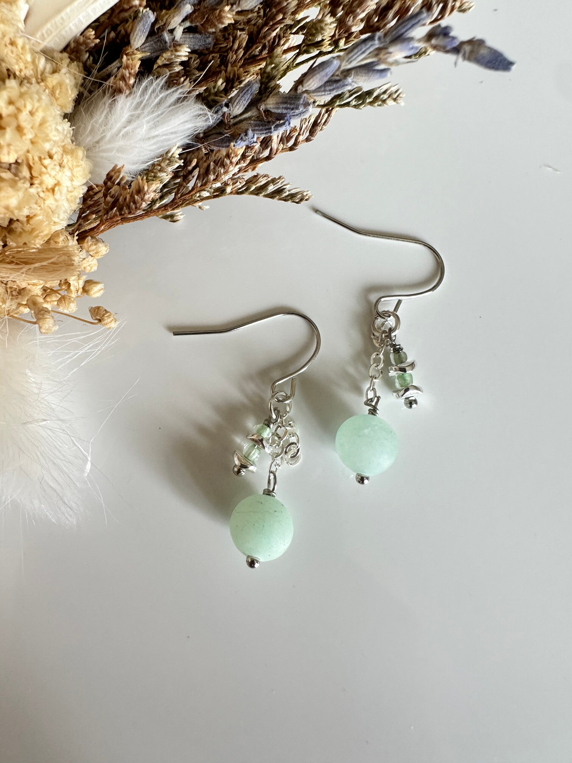 Green Quartz Oorbellen #2