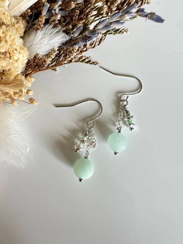 Green Quartz Oorbellen #2