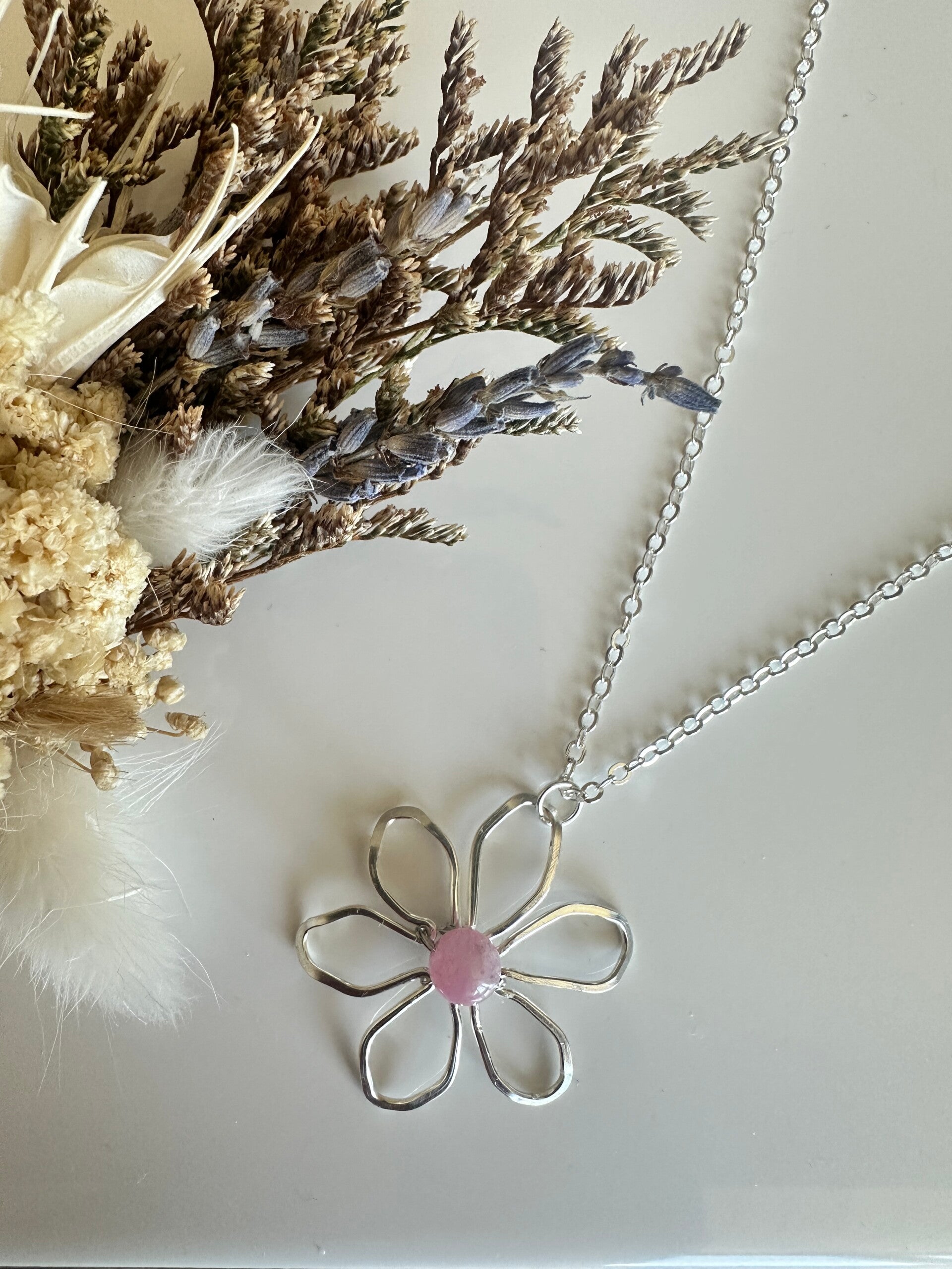 Copper Flower Halsketting #1