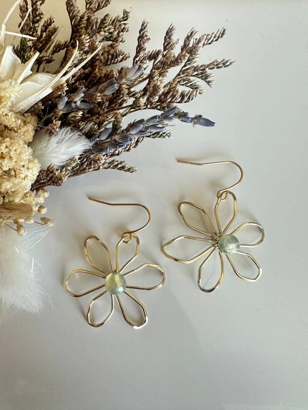 Copper Flower Oorbellen #2