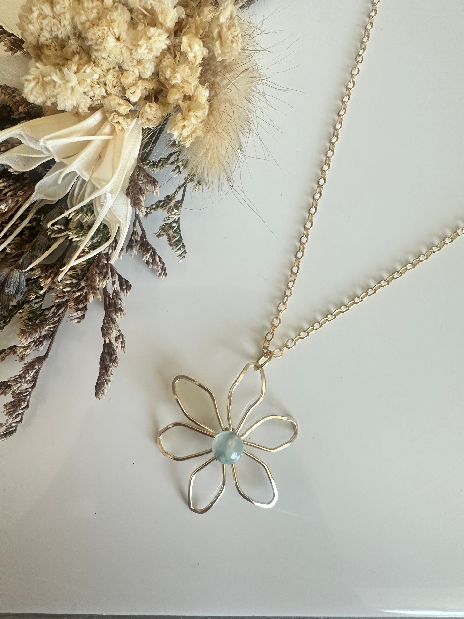 Copper Flower Halsketting #2