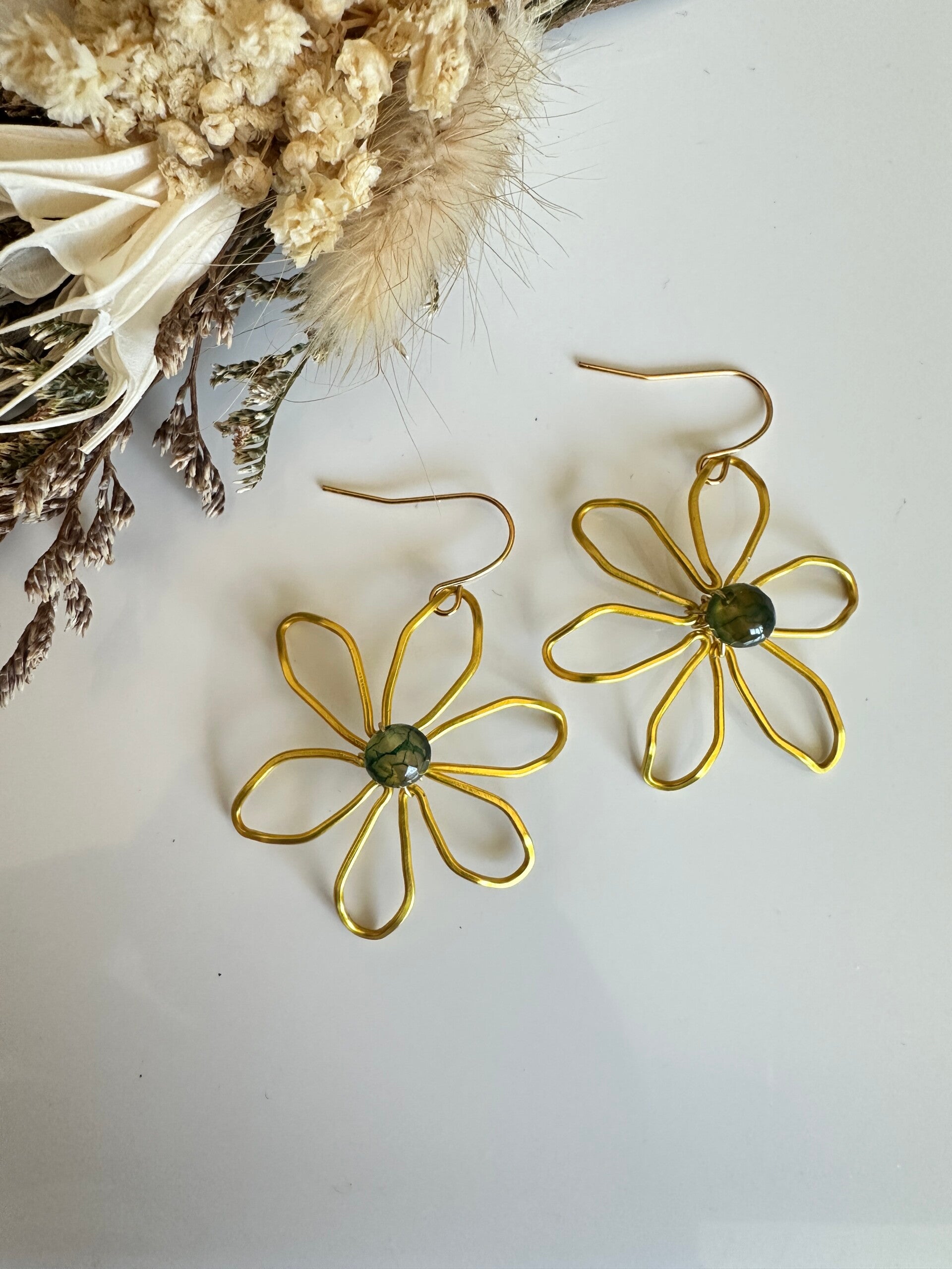 Copper Flower Oorbellen #4