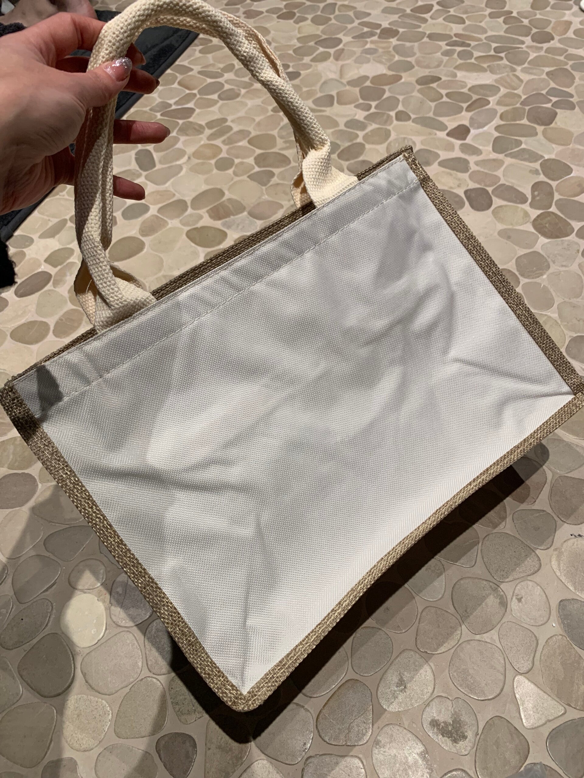 Jutte tas met katoen