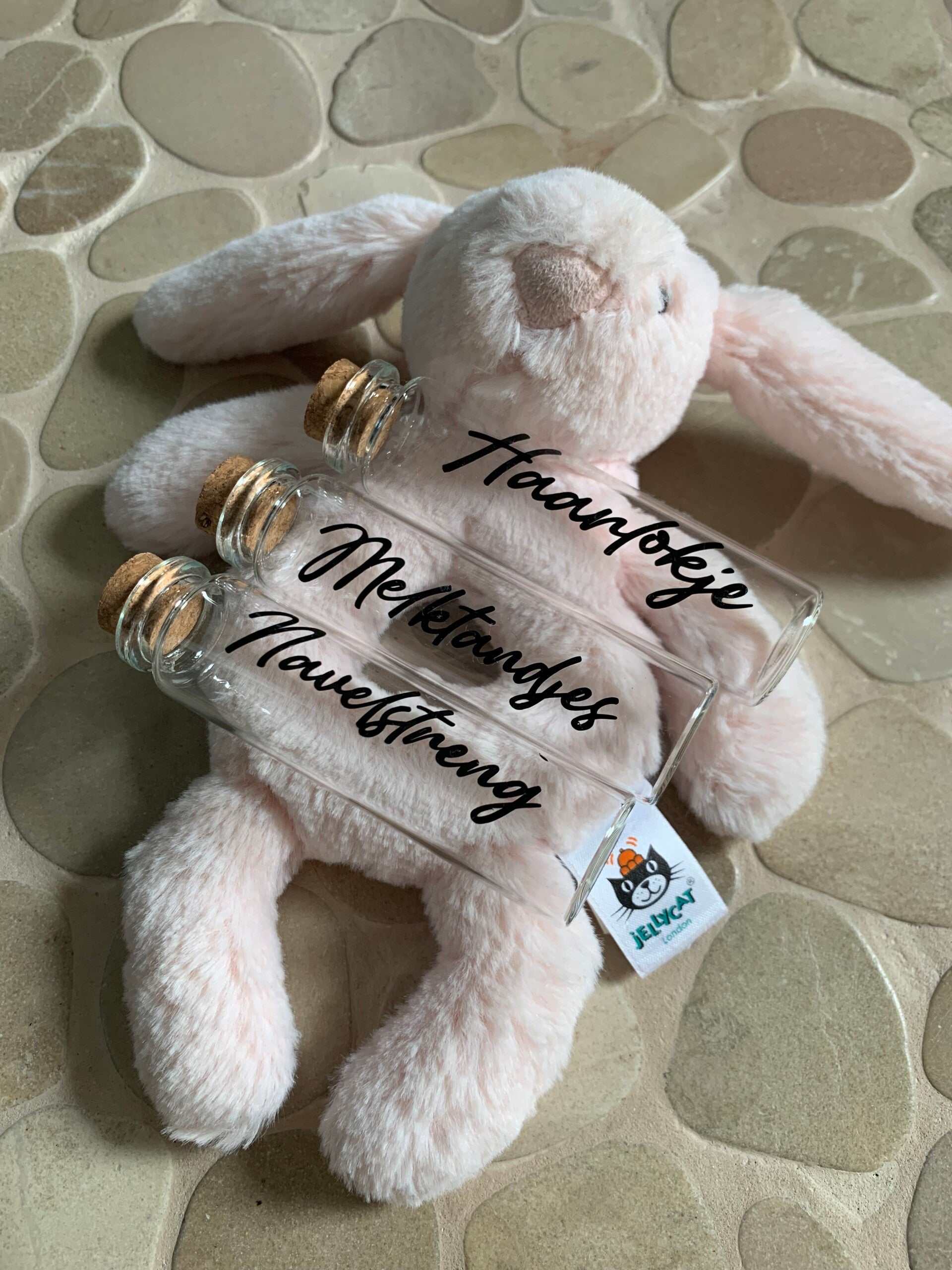 Trio herinneringsbuisjes cadeau roos