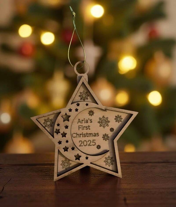 Personalised Wooden Star