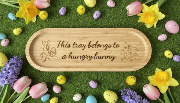 Wooden Easter tray