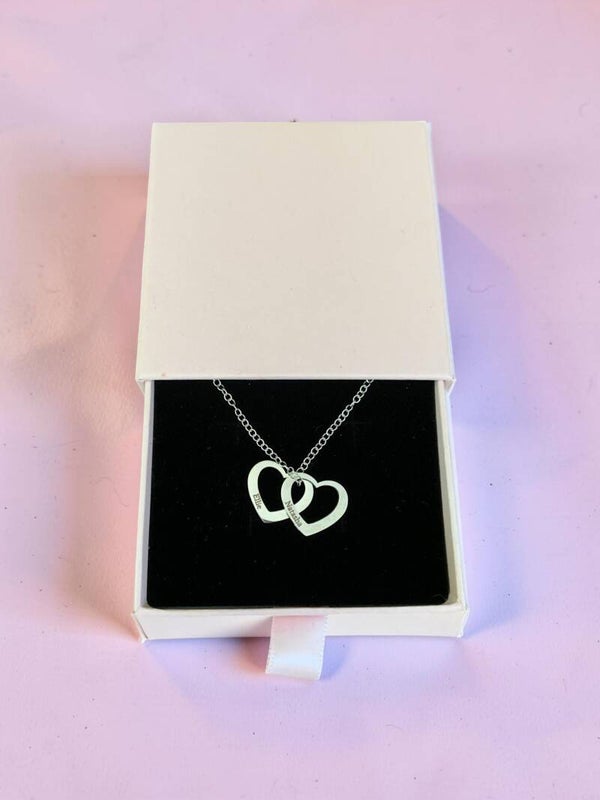 Floating Hearts Personalised Necklace