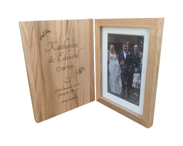 Personalised Book shape Photo frame