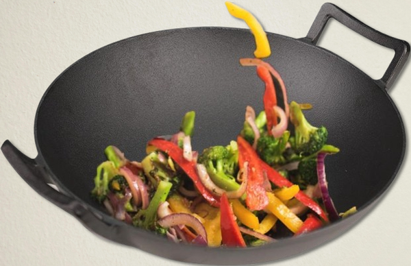 BIKO Wokpan | Wadjan - Gietijzer - ø 35 cm - Zonder anti-aanbaklaag