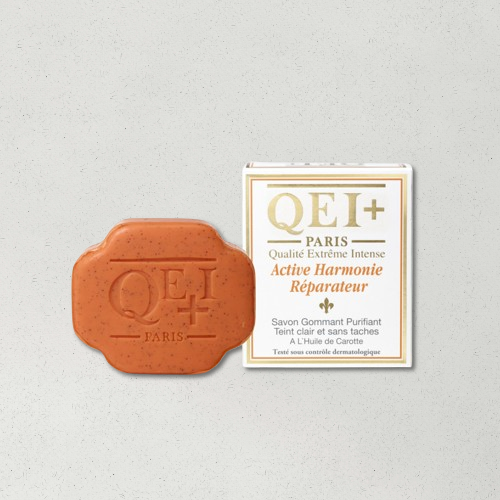 QEI+ HARMONIE CARROT LIGHTENIN EXFOLIATING SOAP