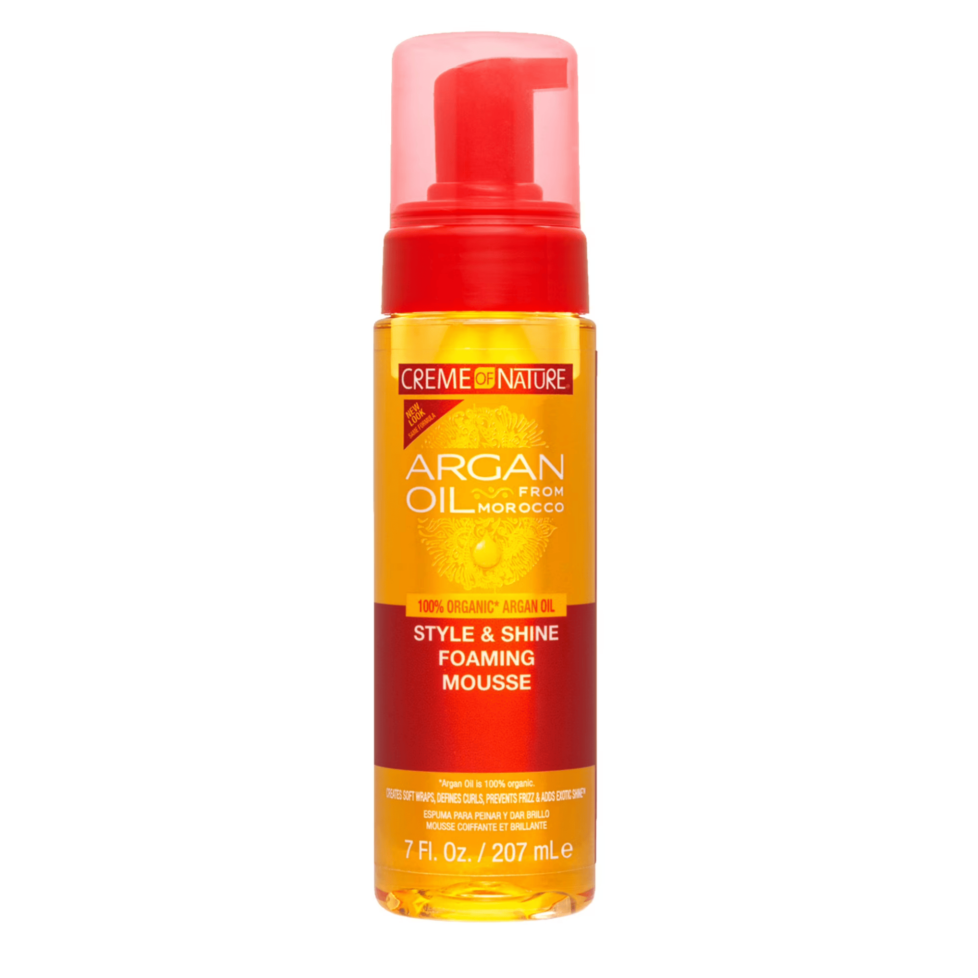 Creme of Nature Argan Oil Style & Shine Foaming Mousse 7oz
