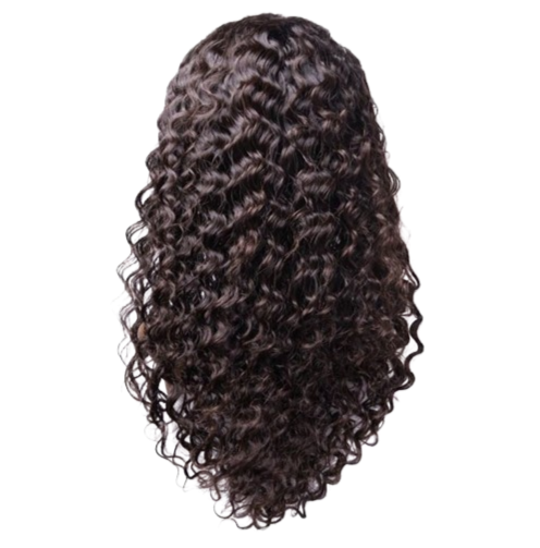 Shri Indian Human Hair Front Lace Wigs (Deep Wave) 13x6