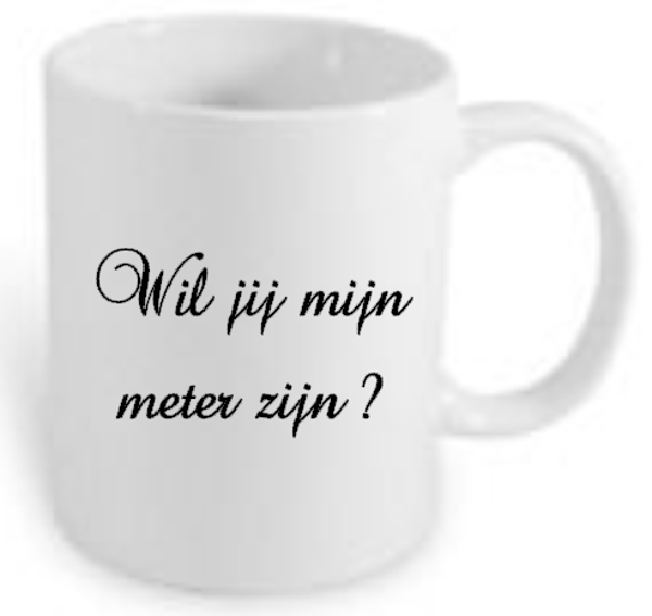Mok, Wil jij mijn meter zijn ? zwart