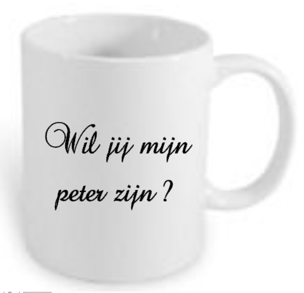 Mok,Wil jij mijn peter zijn ? zwart