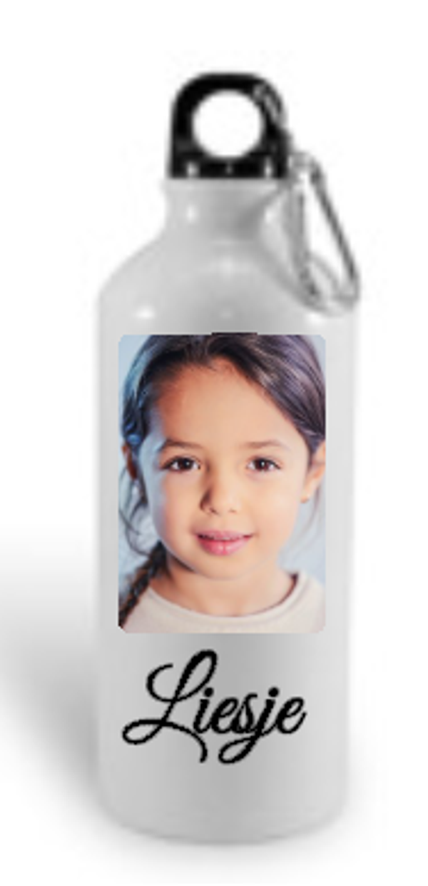 DRINKFLES MET EIGEN NAAM & FOTO