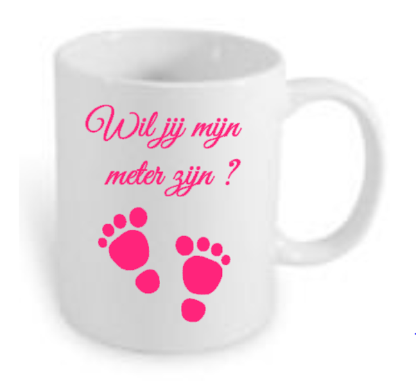 Mok, Wil jij mijn meter zijn ? roze