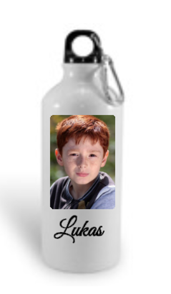 DRINKFLES MET EIGEN NAAM & FOTO