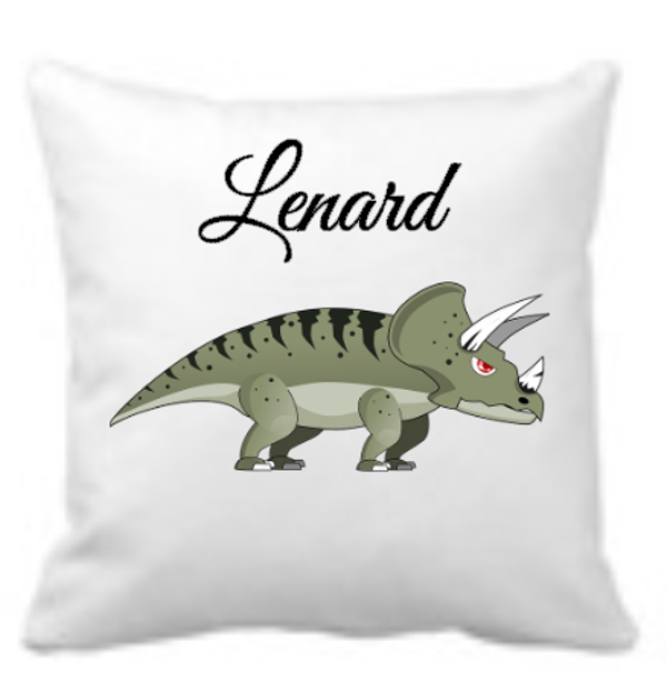 dino kussen  vb3 met eigen naam