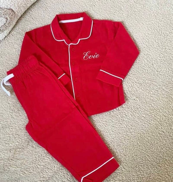 Classic Long Sleeve Pyjamas 🤍With Name