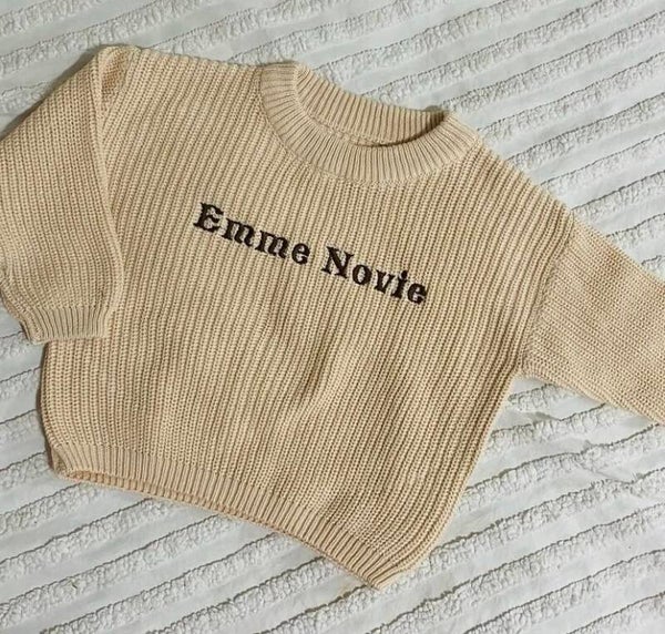 Knitted Jumper With Name 🤍