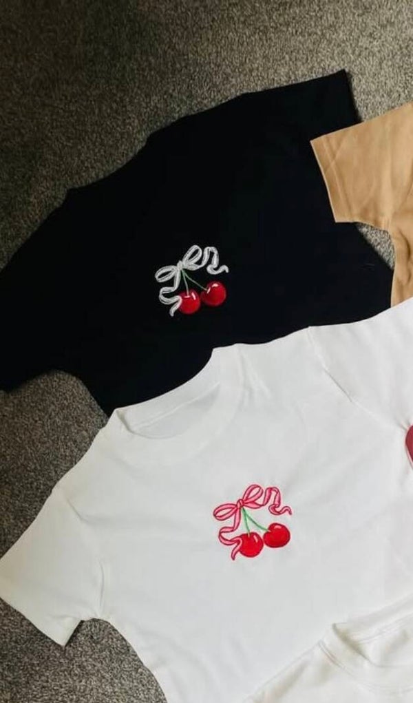Cherry Bow T-Shirt 🍒