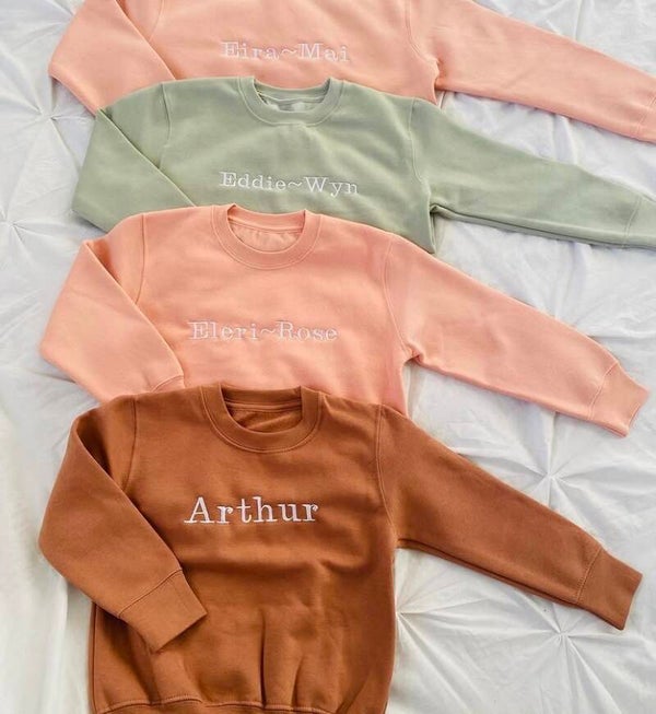 Embroidered Jumper With Name