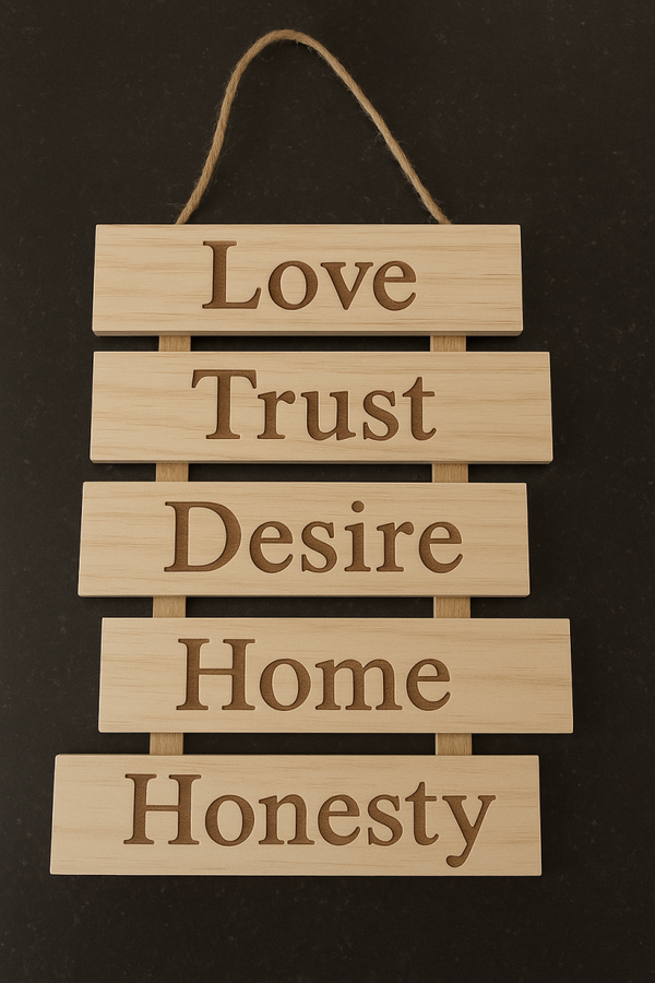 Wandbord 'Home & Love'