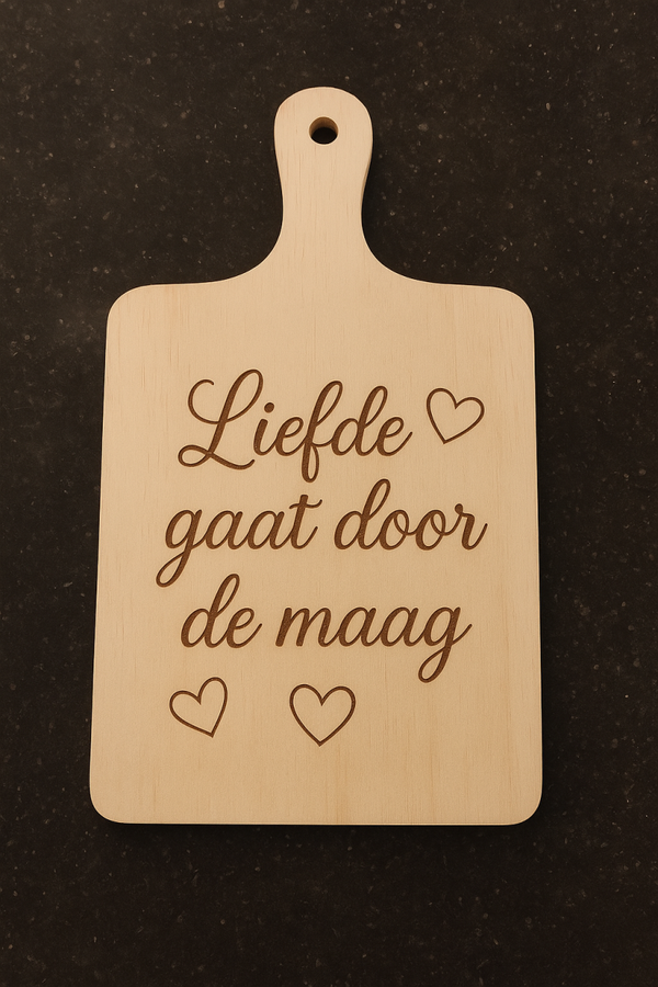 Borrelplankje 'Love'