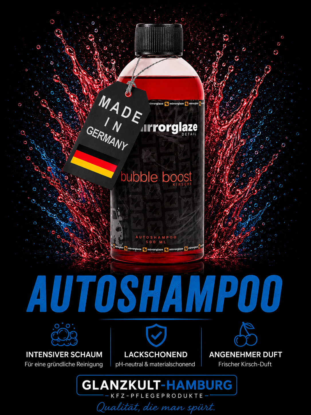 MGD - MirrorGlaze Bubble Boost Kirsche / Zitrus 500ml