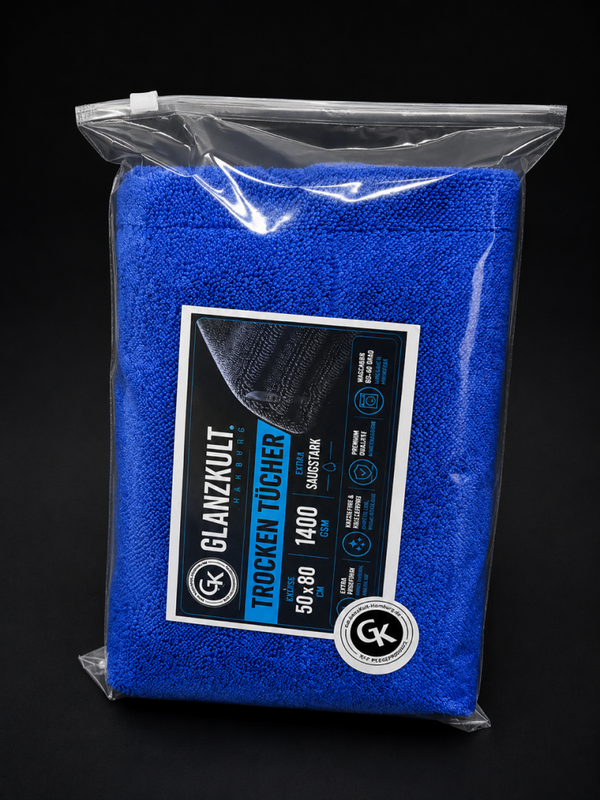 GKH - Trockentuch 50x80 I 1400 GSM I blau-grau