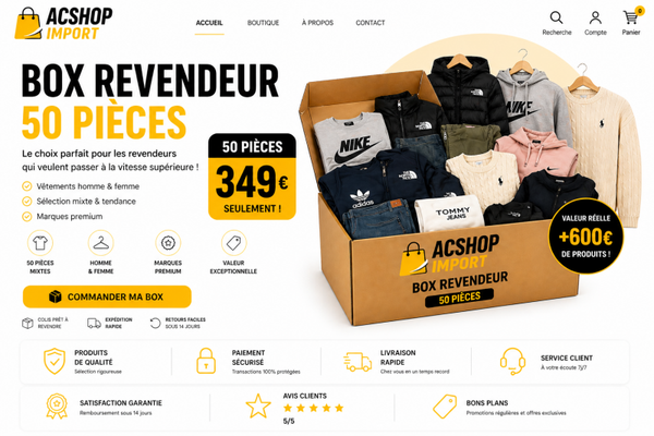 🔹 🚀 BOX 50 PIÈCES (semi-pro)