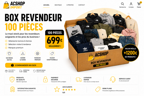 🔹 💎 BOX 100 PIÈCES (pro / boutique)