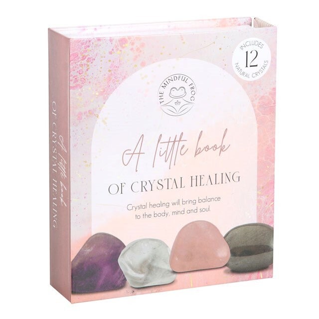 The Little Book of Crystal Healing Gift Set with 12 Chakra Balancing Tumblestones