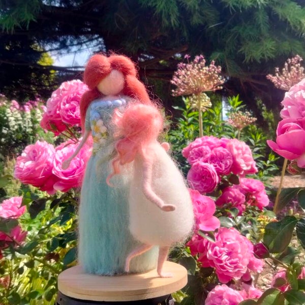 Filzpuppen "Mutter mit Tochter"