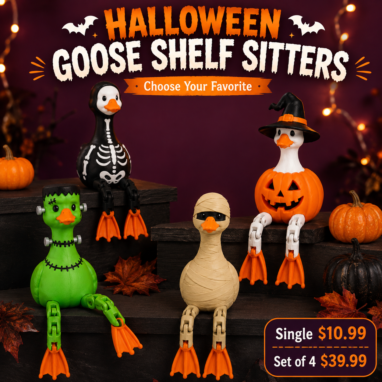 Halloween Shelf Goose