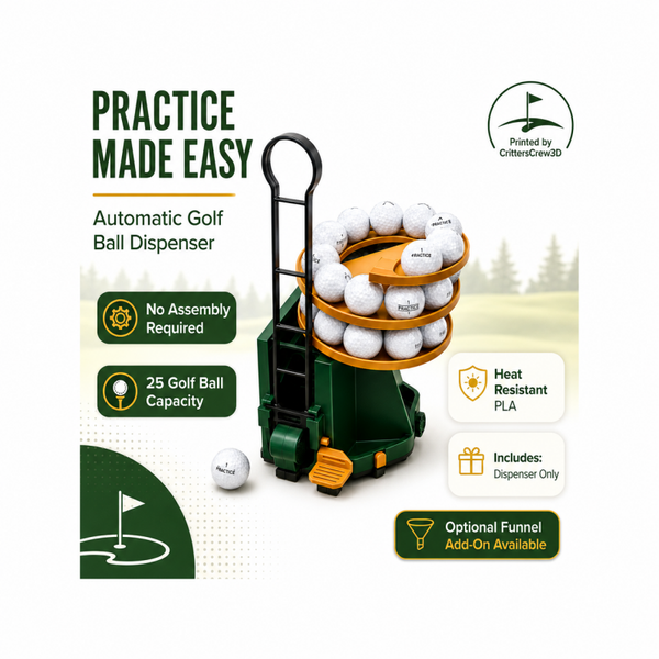 Golf Ball Dispenser for golf launch monitor simulator and driving range