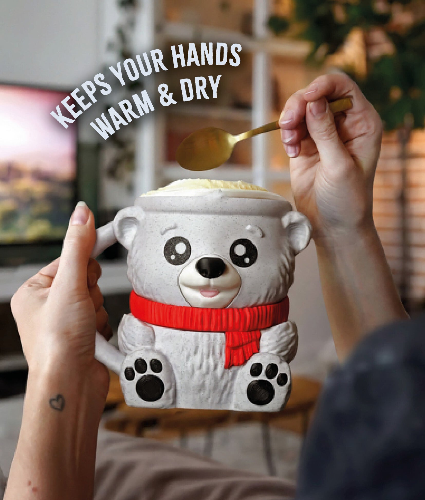 Polar Bear Ice Cream Pint Holder