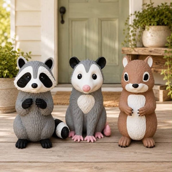 Large 14-Inch 3D-Printed Porch Critter – Choose Your Animal | Limited Introductory Release