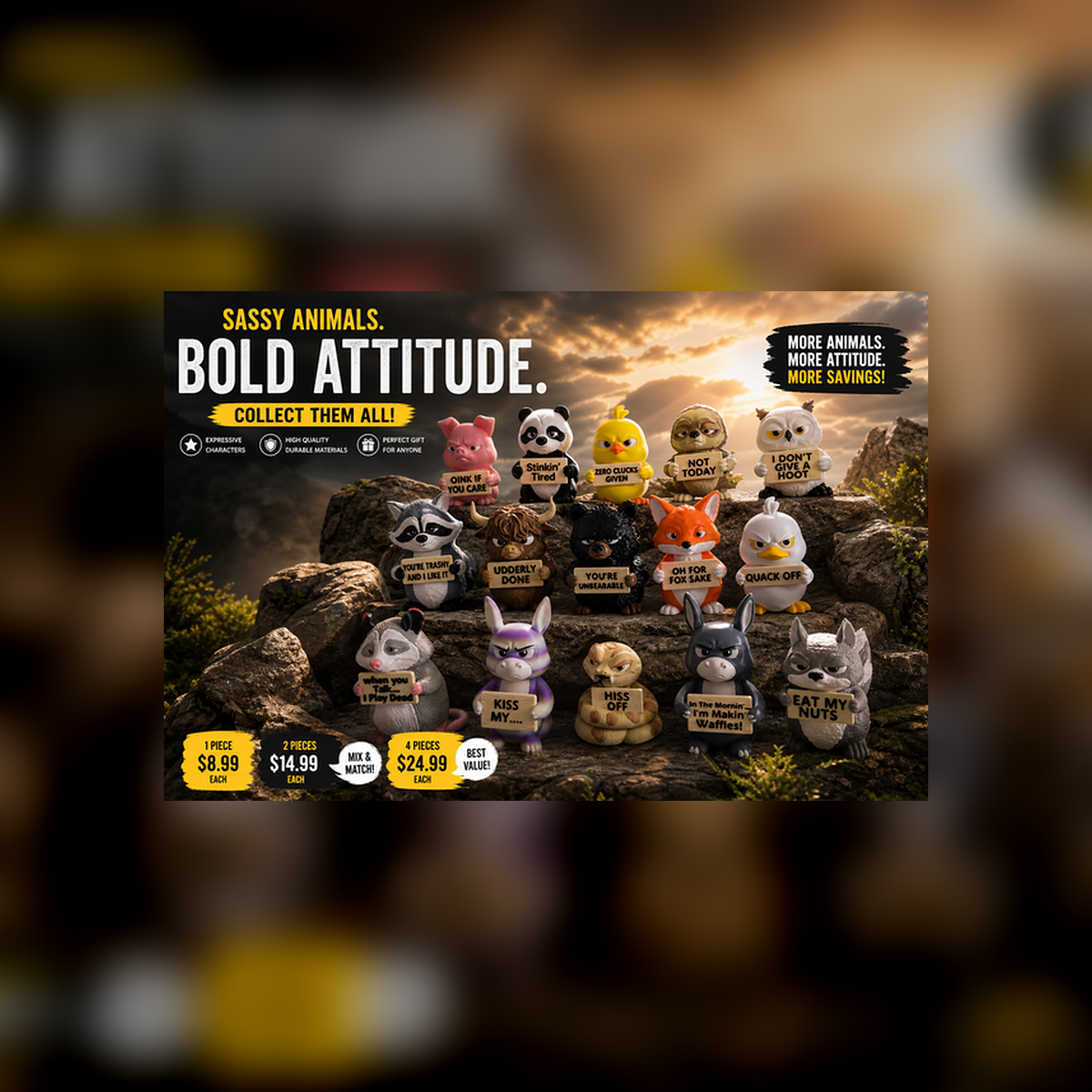 Space Monkey Attitude Animals