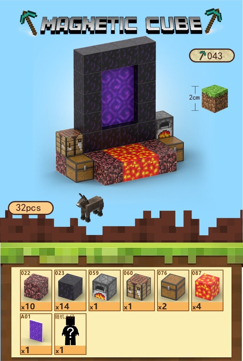 Nether portal med lava